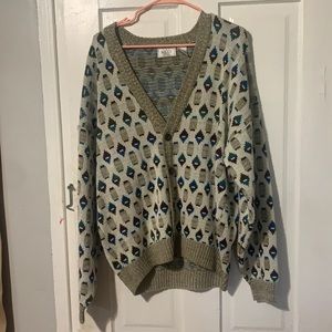 Men’s Warehouse/Sears vintage funky large cardigan
